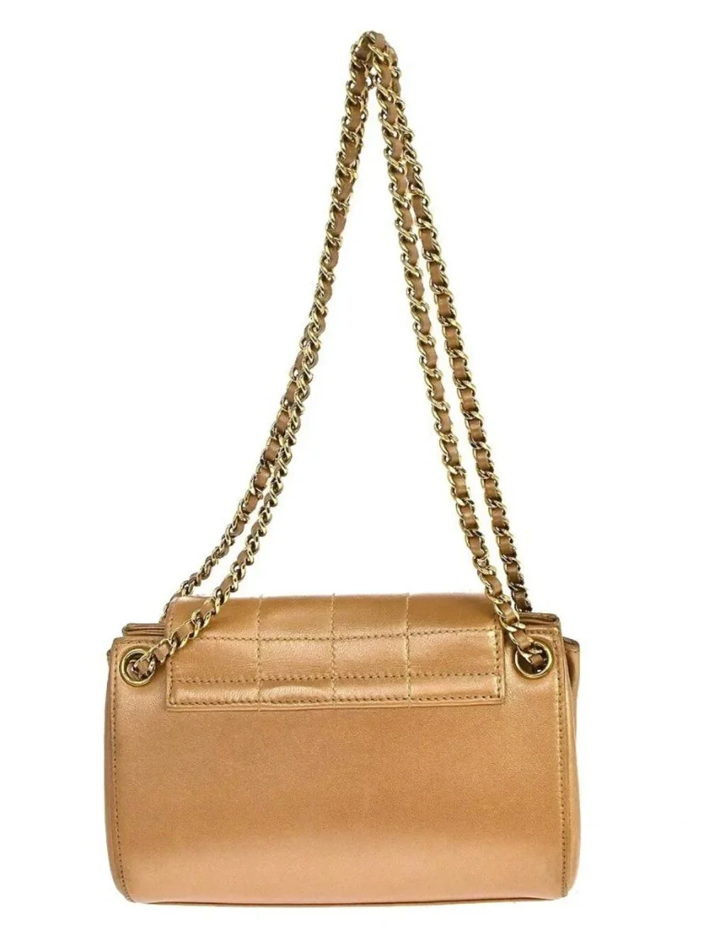 Chanel Brown Lambskin Mademoiselle Lock Shoulder Bag NQ11450